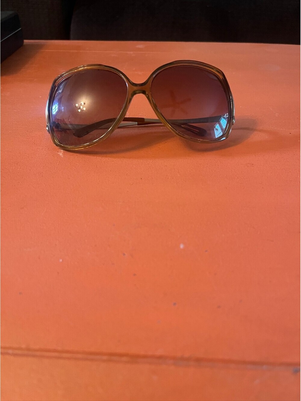 Vogue Women's Brown oversized sunglasses